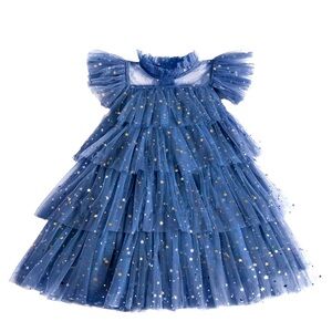 Deep blue sparkly dress